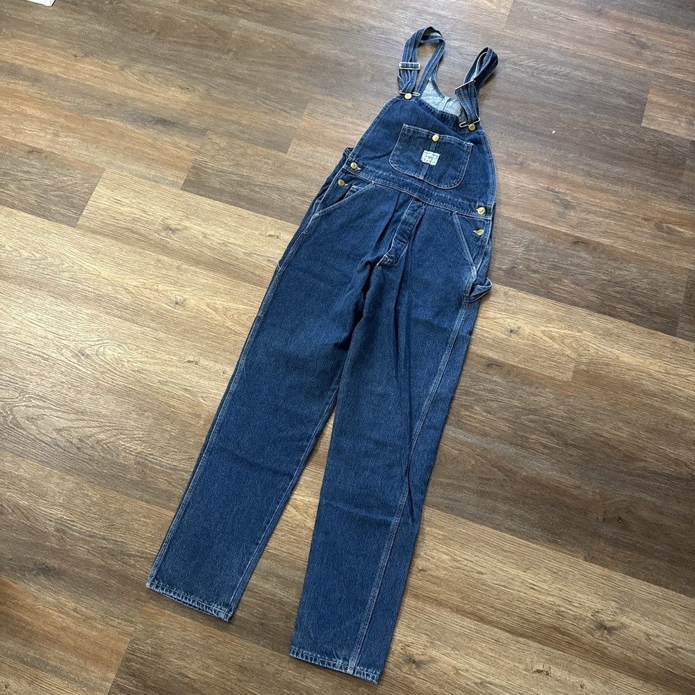 NWI Pointer Brand Bib Overalls Dark Denim Men's Sz 30 USA Farmer Country